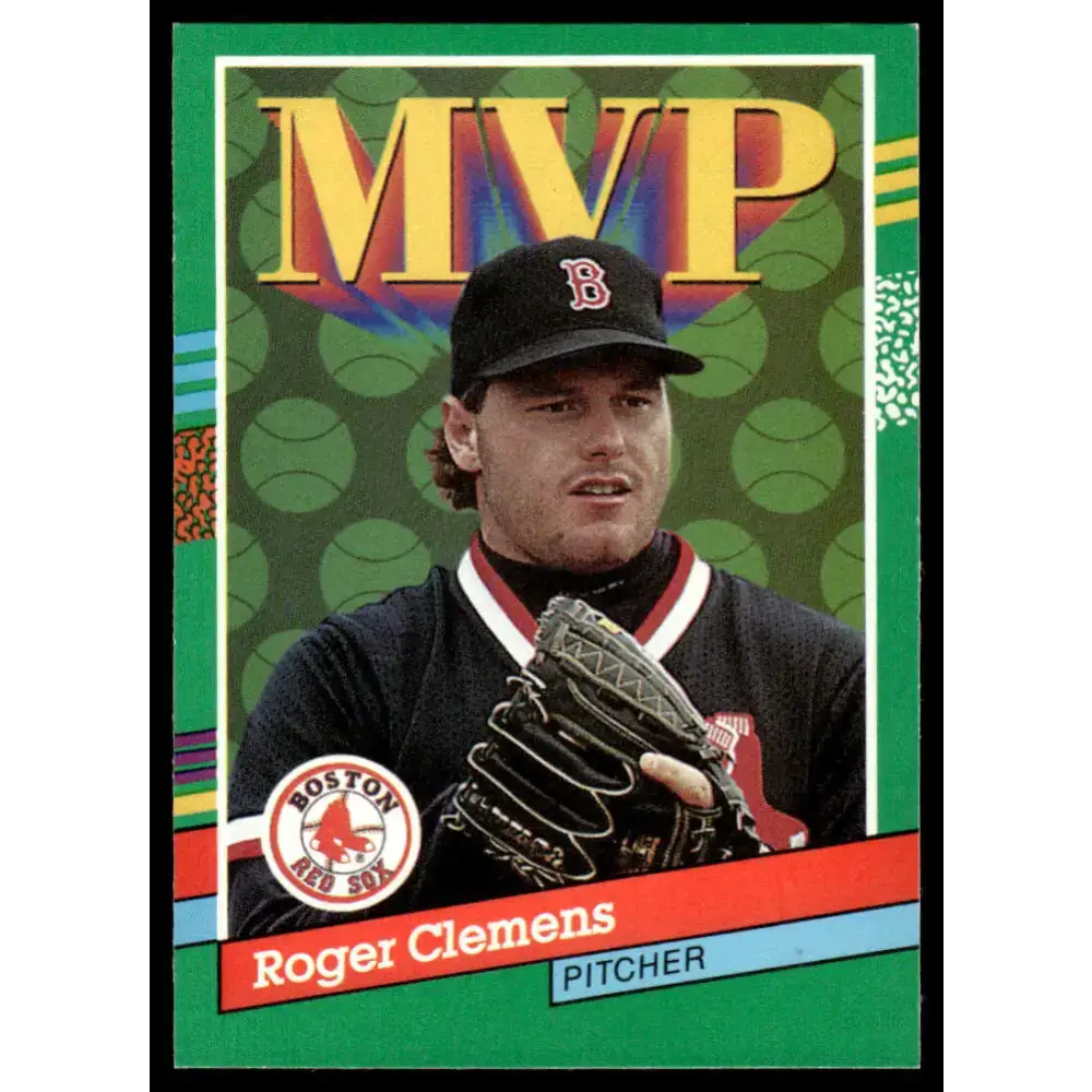 1991 Donruss #395 Roger Clemens EX/NM Boston Red Sox Baseball Card - Baseball Card Single