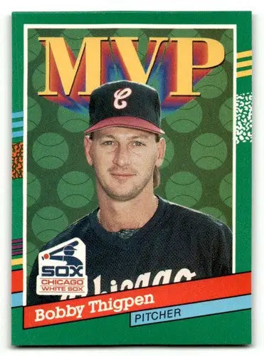 1991 Donruss #399 Bobby Thigpen Chicago White Sox Baseball Cards NM ID:61451 - Baseball Card Single