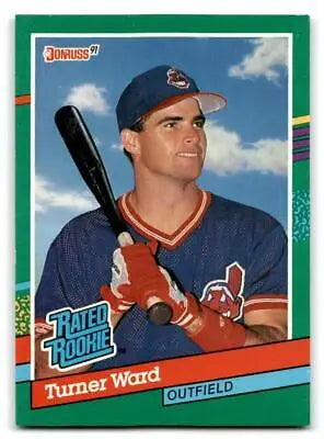 Turner Ward baseball card from the 1991 Donruss 429b Turner series