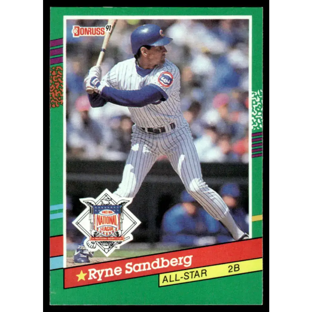 1991 Donruss #433 Ryne Sandberg EX Chicago Cubs Baseball Card - Baseball Card Single