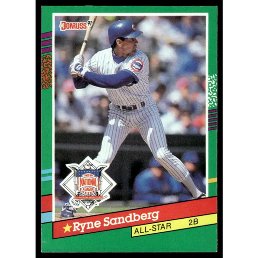 1991 Donruss #433 Ryne Sandberg EX Chicago Cubs Baseball Card - Baseball Card Single