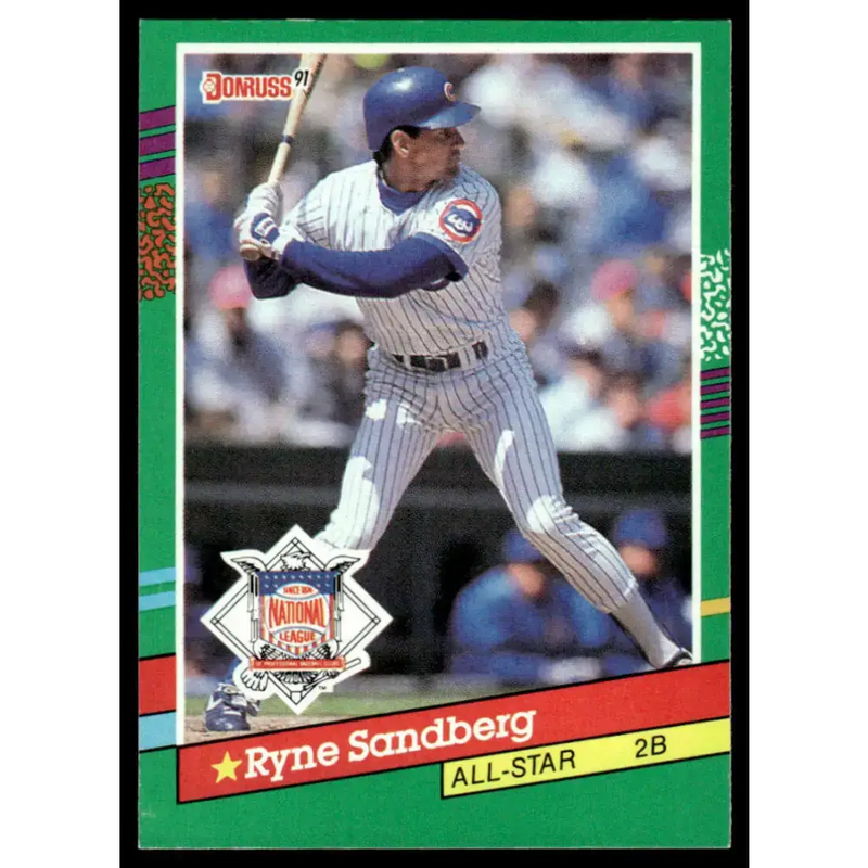 1991 Donruss #433 Ryne Sandberg EX Chicago Cubs Baseball Card - Baseball Card Single