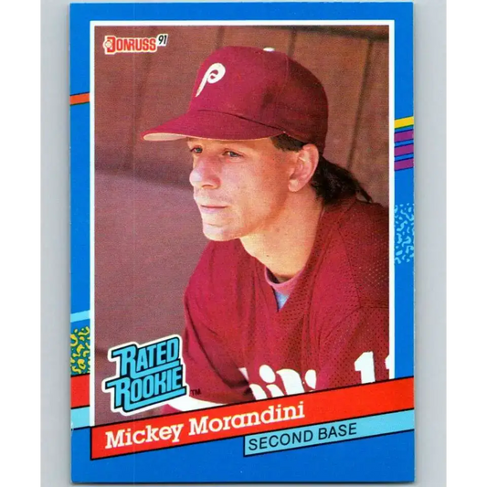 1991 Donruss #44 Mickey Morandini RR NM-MT Philadelphia Phillies Baseball Card - Baseball Card Single