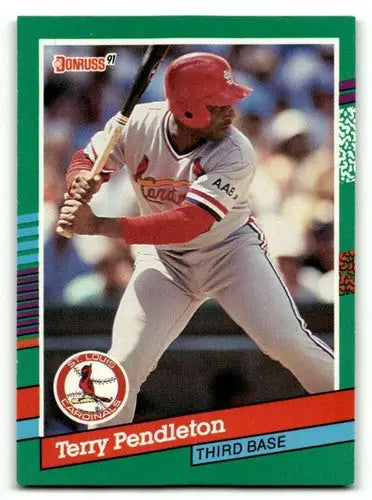 1991 Donruss #446 Terry Pendleton St. Louis Cardinals Baseball Cards ID:61417 - Baseball Card Single