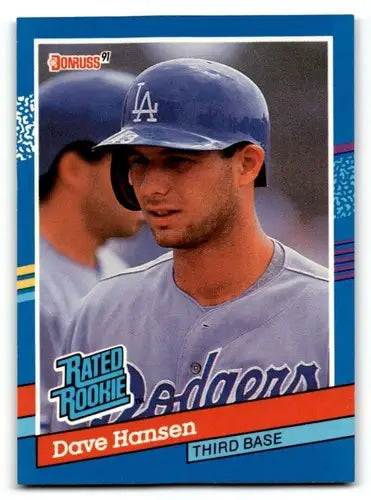 1991 Donruss #45 Dave Hansen Los Angeles Dodgers Baseball Cards EX/N ID:55328 - Baseball Card Single