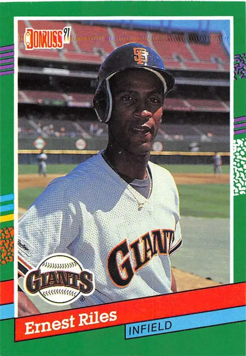 1991 Donruss #461 Ernest Riles NM Near Mint Giants - Baseball Card Single