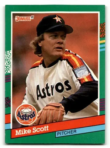1991 Donruss #483 Mike Scott Houston Astros Baseball Cards EX/NM ID:55345 - Baseball Card Single