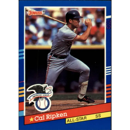 1991 Donruss #52 Cal Ripken Jr. AS NM-MT Baltimore Orioles Baseball Card - Baseball Card Single