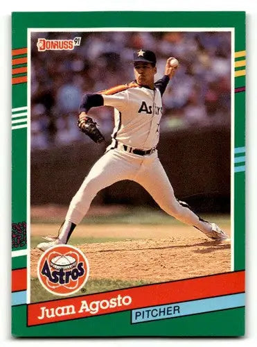 1991 Donruss #531 Juan Agosto Houston Astros Baseball Cards EX/NM ID:55331 - Baseball Card Single