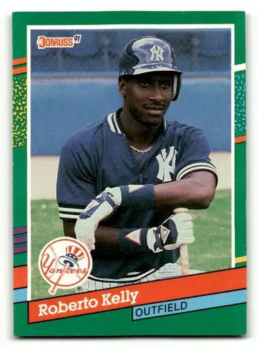 1991 Donruss #538 Roberto Kelly New York Yankees Baseball Cards EX/N ID:57738 - Baseball Card Single