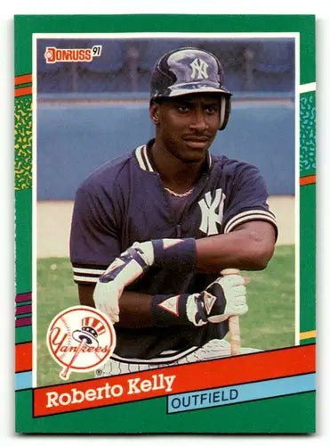 1991 Donruss #538 Roberto Kelly New York Yankees Baseball Cards NM N ID:61448 - Baseball Card Single