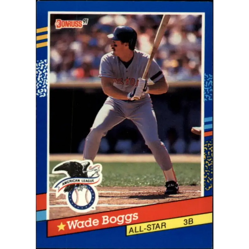 1991 Donruss #55 Wade Boggs AS NM-MT Boston Red Sox Baseball Card - Baseball Card Single