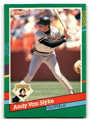 1991 Donruss #552 Andy Van Slyke Pittsburgh Pirates Baseball Cards N ID:61450 - Baseball Card Single