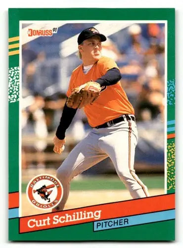 1991 Donruss #556 Curt Schilling Baltimore Orioles Baseball Cards NM ID:64471 - Baseball Card Single