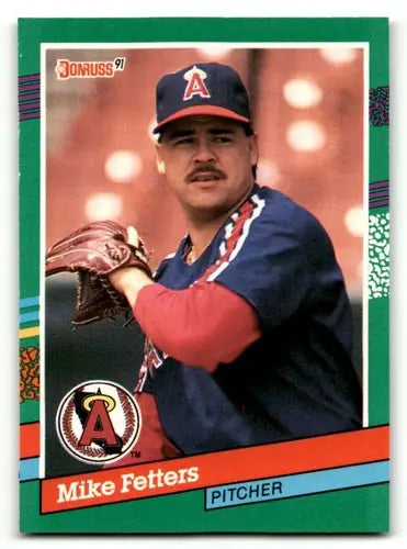 1991 Donruss #565 Mike Fetters California Angels Baseball Cards EX/N ID:57726 - Baseball Card Single