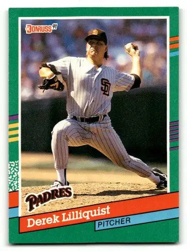 Original gloss 1991 Donruss Derek Lilliquist San Diego Padres baseball card