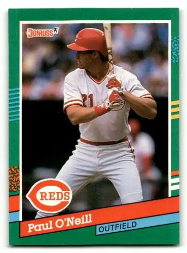 1991 Donruss #583 Paul O’Neill Cincinnati Reds Baseball Cards EX/NM ID:64464 - Baseball Card Single