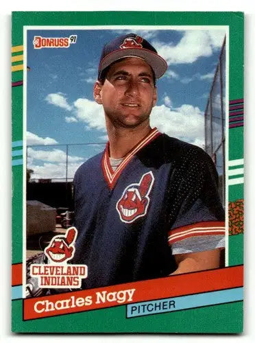 1991 Donruss #592 Charles Nagy Cleveland Indians Baseball Cards EX/N ID:57689 - Baseball Card Single