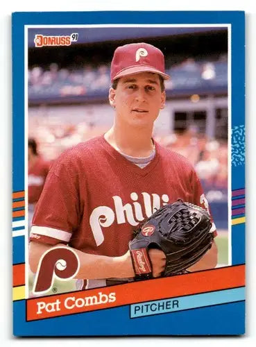 1991 Donruss #60 Pat Combs Philadelphia Phillies Baseball Cards EX/N ID:55366 - Baseball Card Single