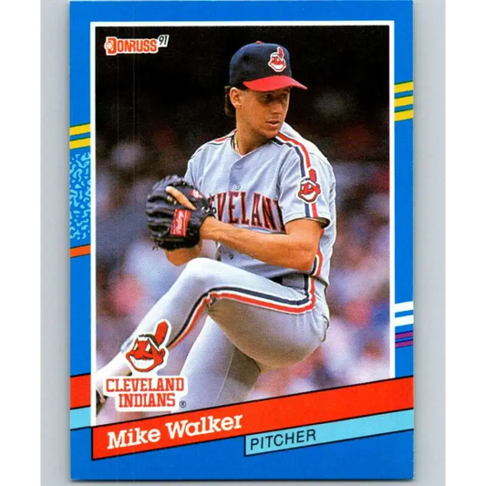 1991 Donruss #61 Mike Walker NM-MT Cleveland Indians Baseball Card - Baseball Card Single