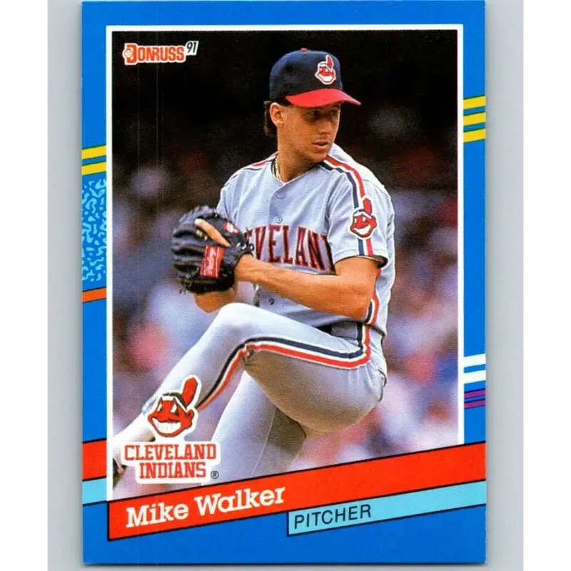 1991 Donruss #61 Mike Walker NM-MT Cleveland Indians Baseball Card - Baseball Card Single
