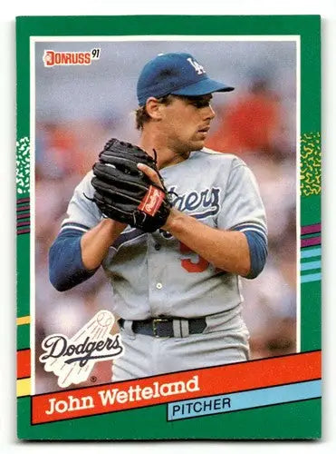 1991 Donruss #614 John Wetteland Los Angeles Dodgers Baseball Cards ID:55294 - Baseball Card Single