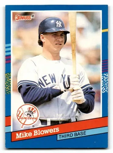 1991 Donruss #63 Mike Blowers New York Yankees Baseball Cards EX/NM ID:57706 - Baseball Card Single