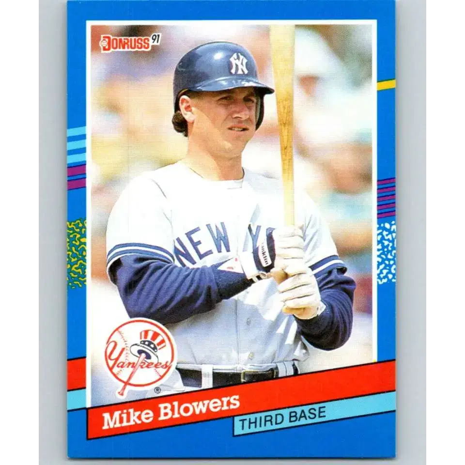 1991 Donruss #63 Mike Blowers UER NM-MT New York Yankees Baseball Card - Baseball Card Single