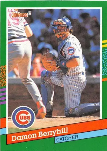 1991 Donruss #631 Damon Berryhill NM-MT Cubs - Baseball Card Single