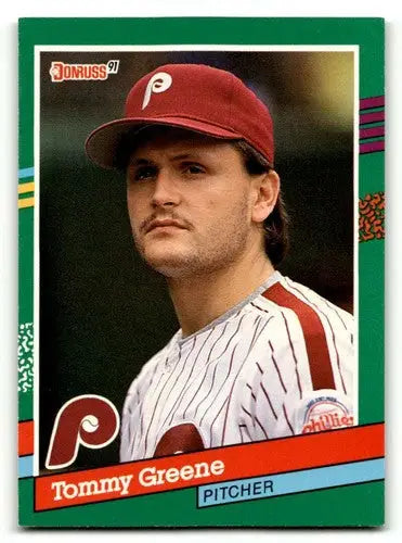 1991 Donruss #635 Tommy Greene Philadelphia Phillies Baseball Cards ID:55363 - Baseball Card Single