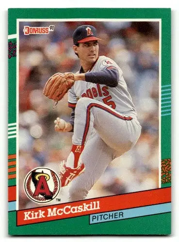 1991 Donruss #637 Kirk McCaskill California Angels Baseball Cards EX ID:57659 - Baseball Card Single