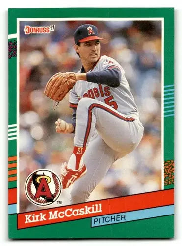 1991 Donruss #637 Kirk McCaskill California Angels Baseball Cards EX ID:57728 - Baseball Card Single