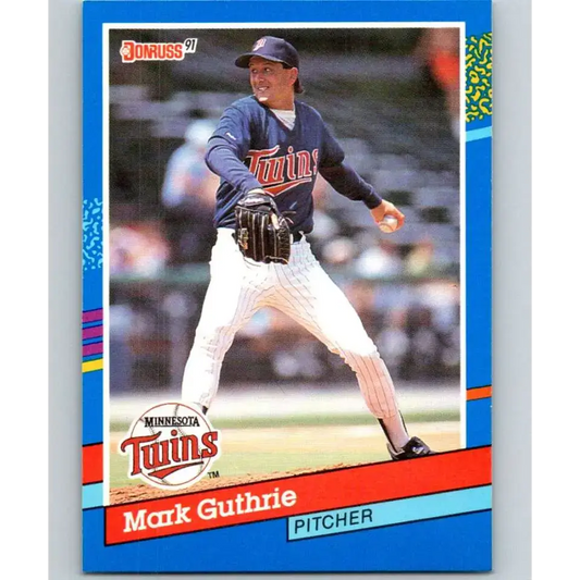 1991 Donruss #64 Mark Guthrie NM-MT Minnesota Twins Baseball Card - Baseball Card Single