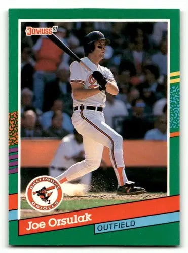 1991 Donruss #654 Joe Orsulak Baltimore Orioles Baseball Cards EX/NM ID:57682 - Baseball Card Single