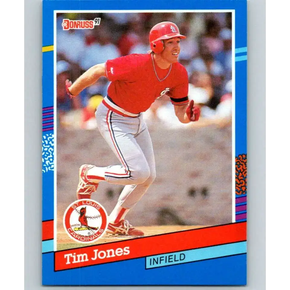 1991 Donruss #66 Tim Jones NM-MT St. Louis Cardinals Baseball Card - Baseball Card Single