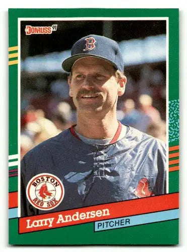1991 Donruss Larry Andersen Boston Red Sox baseball card, NM condition, perfect for collectors