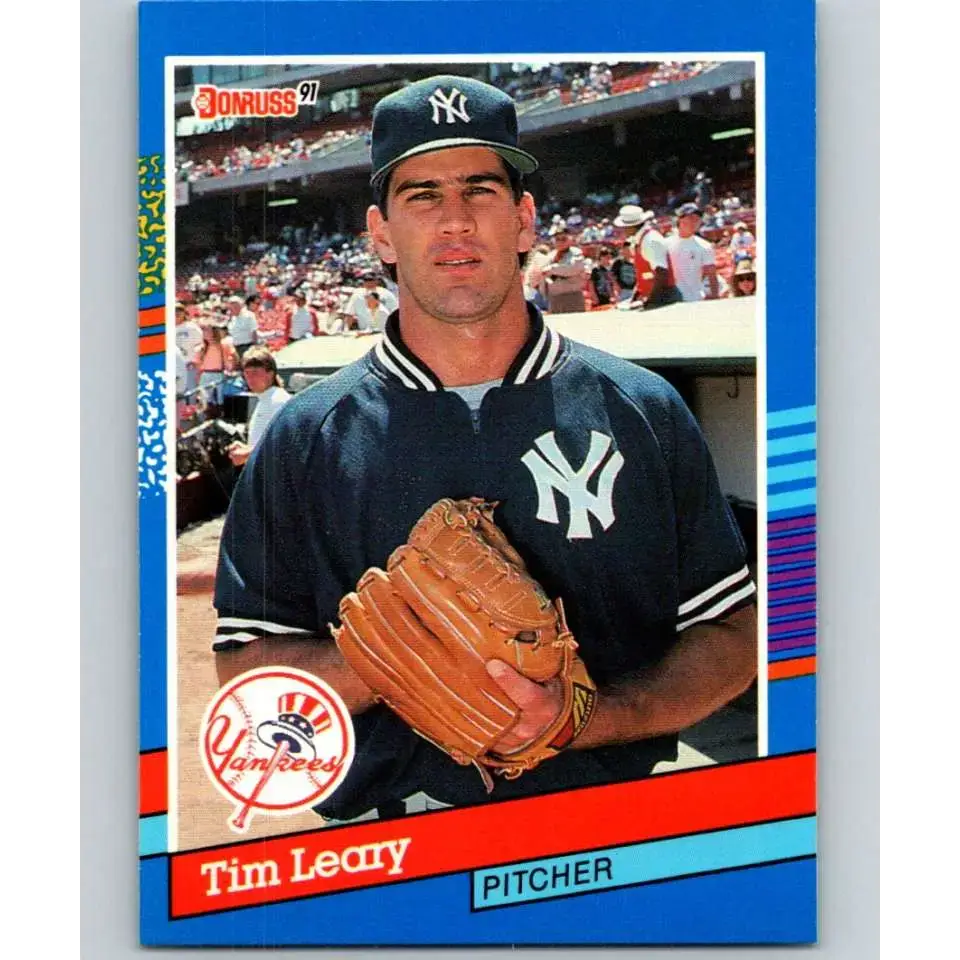 1991 Donruss #67 Tim Leary NM-MT New York Yankees Baseball Card - Baseball Card Single