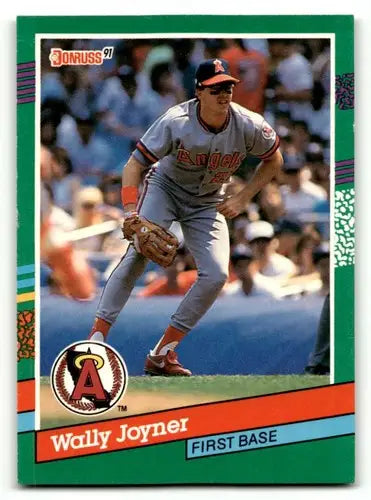 1991 Donruss #677 Wally Joyner California Angels Baseball Cards EX/N ID:57660 - Baseball Card Single