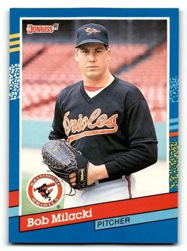 1991 Donruss #69 Bob Milacki Baltimore Orioles Baseball Cards EX/NM ID:57683 - Baseball Card Single