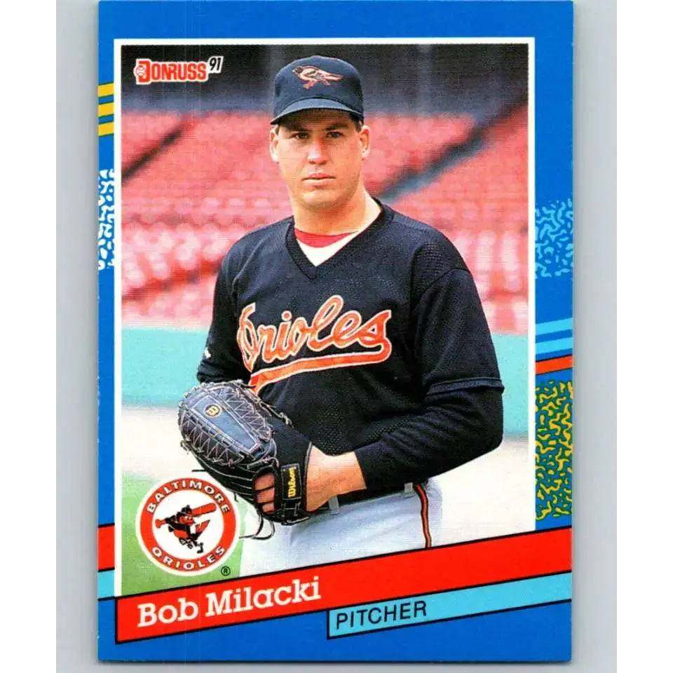 1991 Donruss #69 Bob Milacki NM-MT Baltimore Orioles Baseball Card - Baseball Card Single