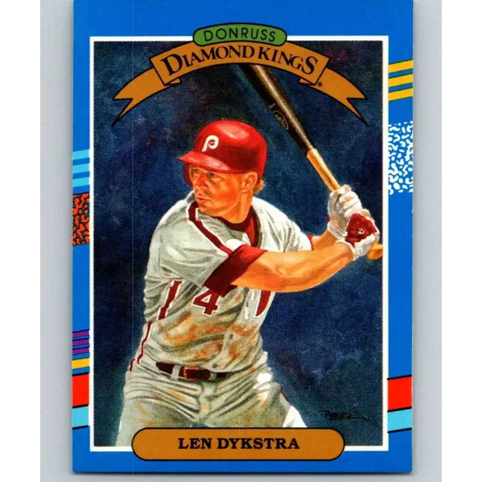 1991 Donruss #7 Lenny Dykstra DK NM-MT Philadelphia Phillies Baseball Card - Baseball Card Single