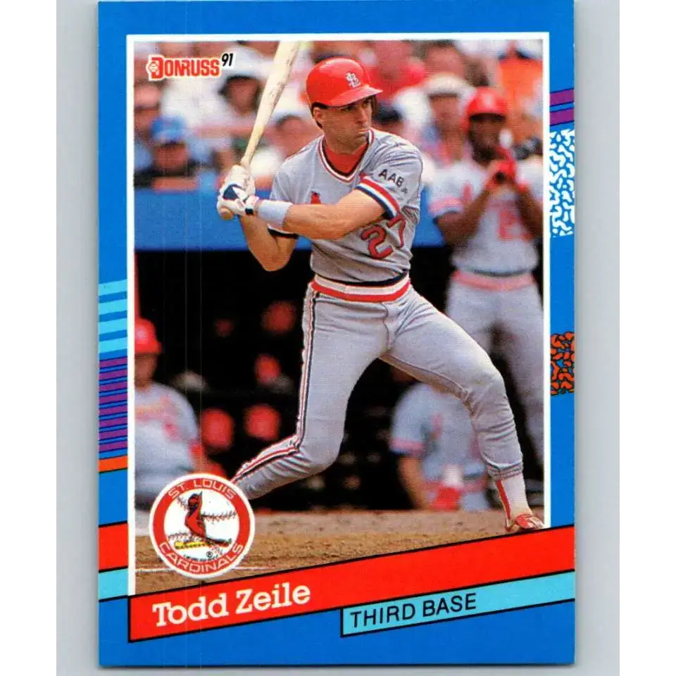 1991 Donruss #71 Todd Zeile NM-MT St. Louis Cardinals Baseball Card - Baseball Card Single