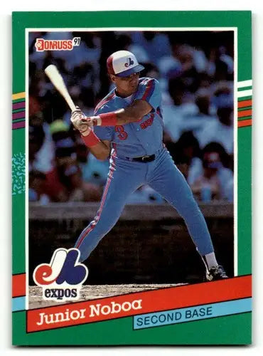 1991 Donruss Junior Noboa Montreal Expos baseball card NM near mint condition