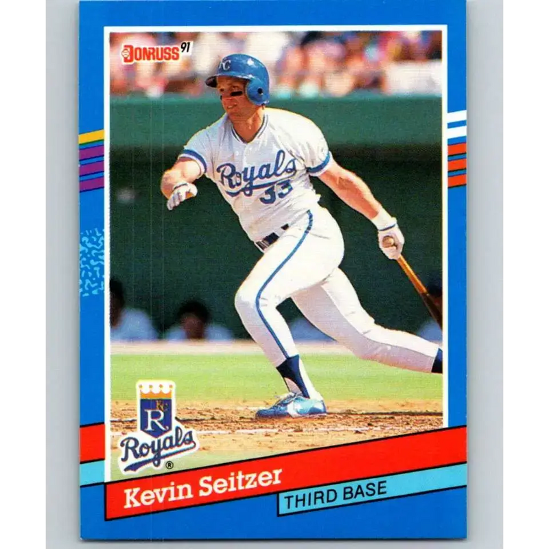 1991 Donruss #73 Kevin Seitzer NM-MT Kansas City Royals Baseball Card - Baseball Card Single
