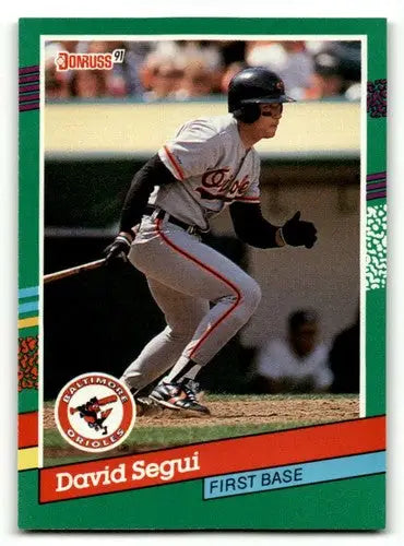 1991 Donruss #730 David Segui Baltimore Orioles Baseball Cards EX/NM ID:57681 - Baseball Card Single