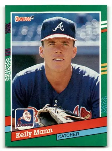 1991 Donruss #736 Kelly Mann Atlanta Braves Baseball Cards NM Near M ID:61440 - Baseball Card Single