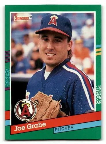 1991 Donruss Joe Grahe California Angels baseball card with original gloss NM near ID 61430