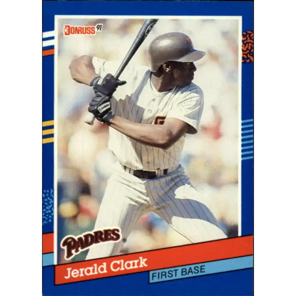 1991 Donruss #74 Jerald Clark NM-MT San Diego Padres Baseball Card - Baseball Card Single