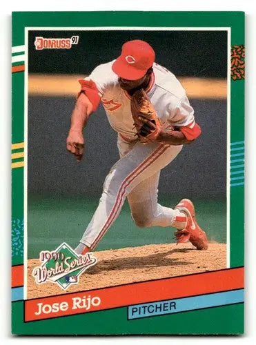 1991 Donruss #742 Jose Rijo Cincinnati Reds Baseball Cards EX/NM ID:55299 - Baseball Card Single