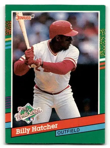 1991 Donruss #763 Billy Hatcher Cincinnati Reds Baseball Cards EX/NM ID:55344 - Baseball Card Single